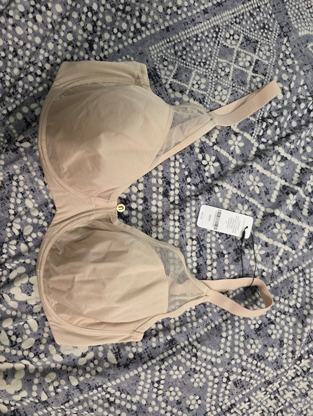 36DD Understance Shea 2.0 Flexwire Molded Unpadded Spacer Bra Champagne NWT